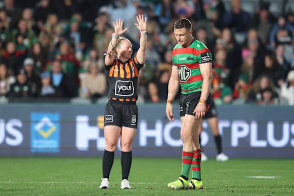 Jack Wighton is sent to the sin bin.