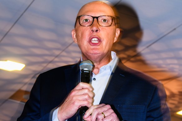 Dutton’s demeanour projects a sense of discipline.