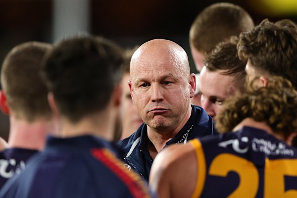 Crows coach Matthew Nicks.