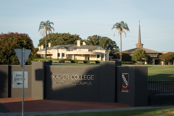 Xavier College's Kostka Hall Campus in Brighton.