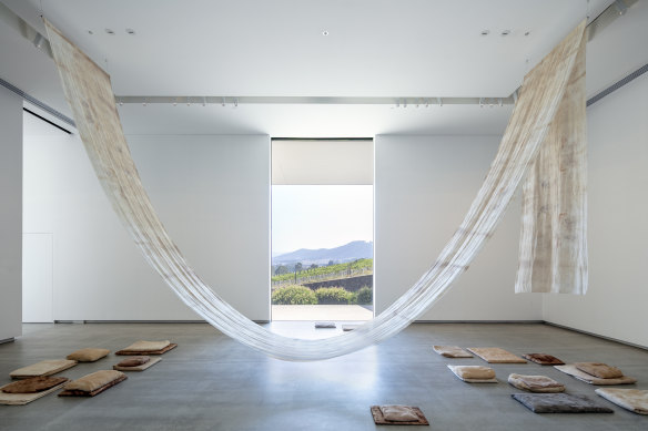 Installation by Katie West at the TarraWarra Museum of Art, 2019.