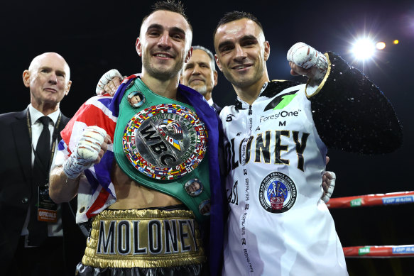 Jason (left) and Andrew Moloney will chase history in May.