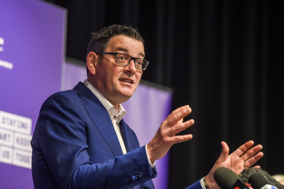 Daniel Andrews announced some suburbs would face new lockdown measures due to a rise in coronavirus numbers on Thursday.