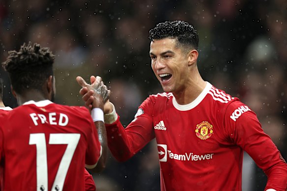 Cristiano Ronaldo converted from the spot for United.