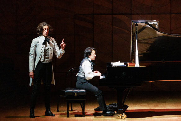 Jennifer Vuletic and Aura Go star as many characters in Musica Viva’s Chopin’s Piano.