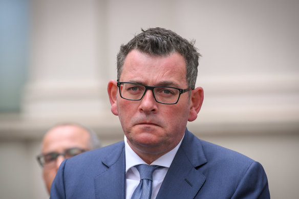 Premier Daniel Andrews was taken to The Alfred hospital on Tuesday.
