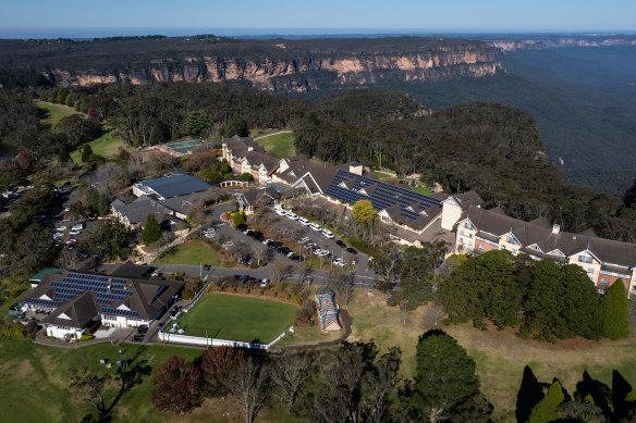 The Fairmont Resort at the Blue Mountains, where the Blues will be based until Sunday.
