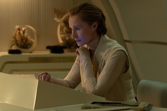 Mon Mothma (played by Australian actor Genevieve O’Reilly) in season two of Andor.