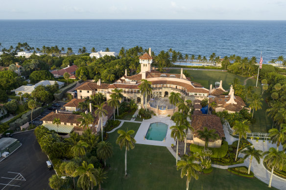 Mar-a-Lago means “sea-to-lake” in Spanish, as it extends between the Atlantic Ocean and the former Lake Worth in Palm Beach, Florida.