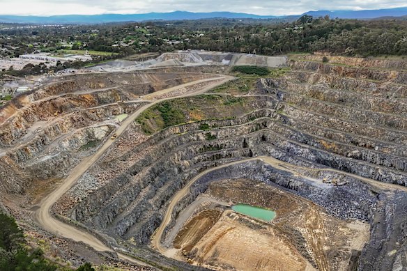The Boral quarry in Montrose. 