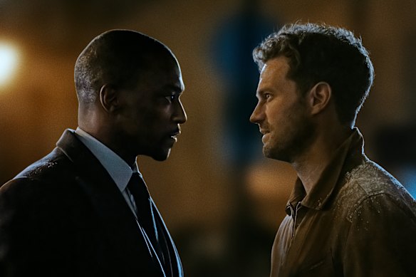 Anthony Mackie and Jamie Dornan in 12 12 12.