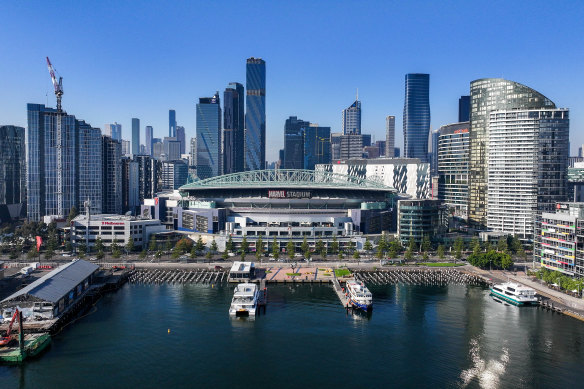 Melbourne’s Docklands where sublet space is still high.