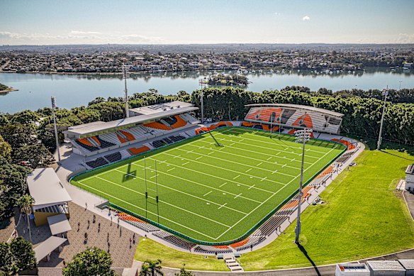 An artist’s impression of the new-look Leichhardt Oval.