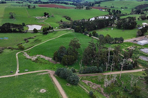 The underground cables will run through Paul Peluso’s property. 