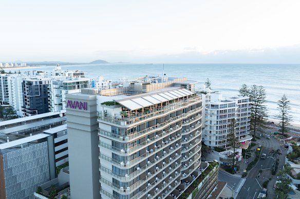 Onwards and upwards in Mooloolaba.