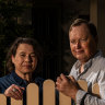 Noel Painton Smith and husband Warwick at their home in Medlow Bath.