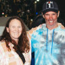 Lisa and Brett after being rescued from the Spirit of Mateship.