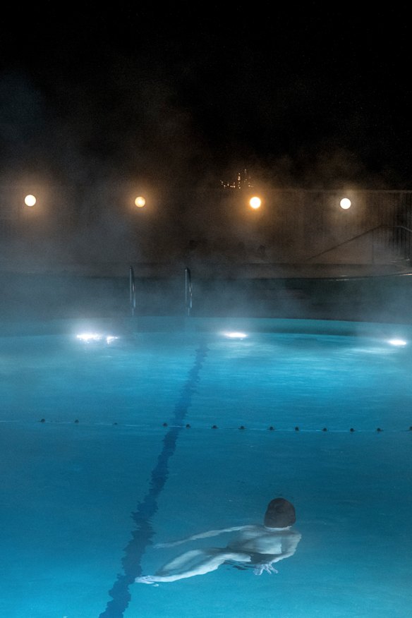 Some Icelanders worry that a UNESCO honor may turn once quiet community swimming pools - like this public pool in Reykjavik - into tourist hot spots.