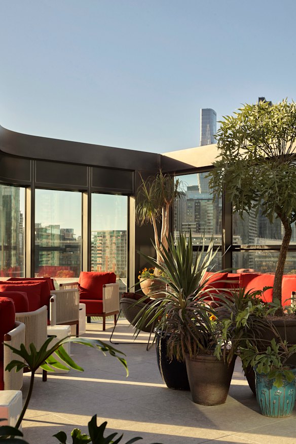 The Terrace atop Hannah St Hotel.