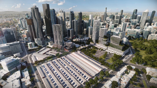 An image of the latest proposed redevelopment of Queen Victoria Market.