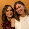 Lisa Wilkinson and Brittany Higgins.