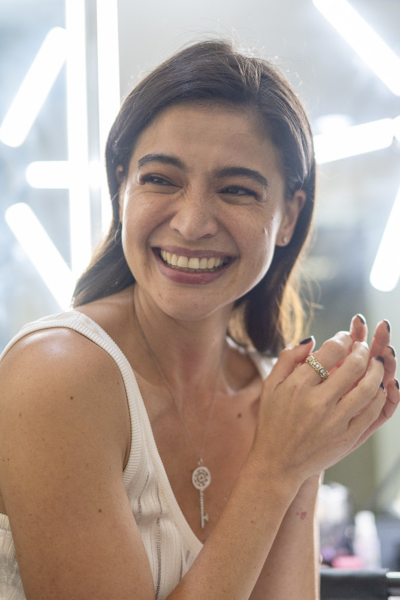 Anne Curtis in her dressing room after a broadcast of the Philippines’ three-hour It’s Showtime variety program. The country’s Tatler magazine has called her “the definition of a superstar today”.