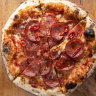 Where’s Next Honey pizza topped with hot salami, honey and fresh chilli.