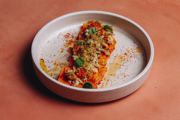 Don’t miss vibrant Ragazzone pasta dishes such as paccheri alla vodka, chilli with spanner crab and saltbush pangrattato.