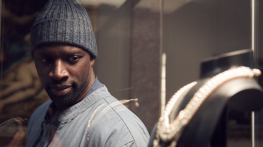Omar Sy plays a skilful Parisian thief whose crimes are meant to make wrongs right in Lupin.