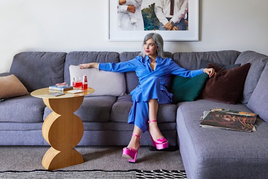 “I found this old photograph of my mum, dad and sister and was drawn to the composition – it looks like they’re being beamed up into heaven,” says Rodrigues.  “It has been such a comforting centrepiece.”