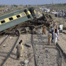 Train derailment sprawls carriages across tracks in Pakistan, dozens die