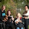 Jennifer Hunt, chief executive of the Pet Medical Crisis Fund, Thea Agius, shelter manager, Pam Weaver, president of Save-a-Dog scheme and resident Jenny Stern.