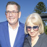 Daniel Andrews with his wife, Catherine, in 2023.