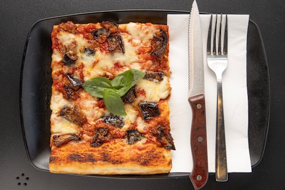Pizza is also available.