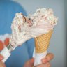 A scoop of raspberry meringue gelato at Okay Lucy in Black Rock.