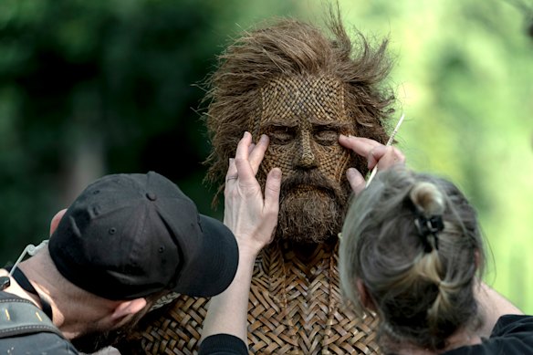 Alexander Skarsgard as the Husband made of wicker. Wicker is the opening night film of MIFF 2026.