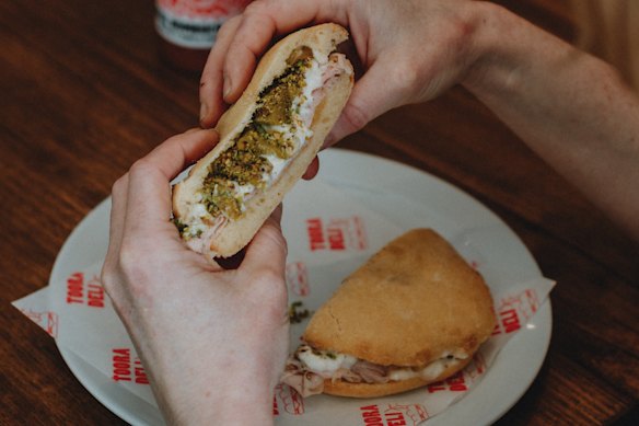 Filled pucce, the Pugliese-style rolls, are the star attraction here.