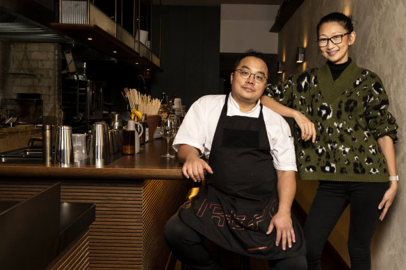 Ray and Alina Hou at their Firepop restaurant.
