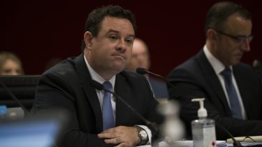 Minister for Jobs, Investment, Tourism and Western Sydney Stuart Ayres faced questions about the dam on Wednesday.