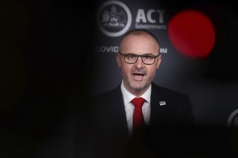 ACT Chief Minister Andrew Barr.