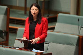 Liberal MP Dr Fiona Martin speaks in Parliament.
