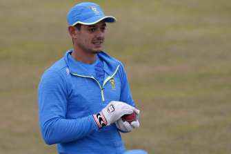 Quinton de Kock did not play in Tuesday’s game against the West Indies. 