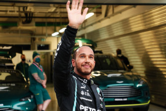 Lewis Hamilton after winning the Russian Grand Prix for Mercedes on Sunday.