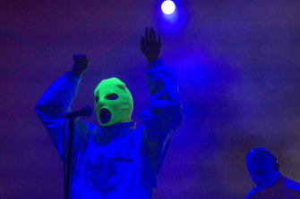 Pussy Riot performs at the Vive Latino music festival in Mexico City in 2018. 