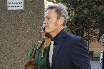 Craig McLachlan arrives at the NSW Supreme Court on Tuesday.