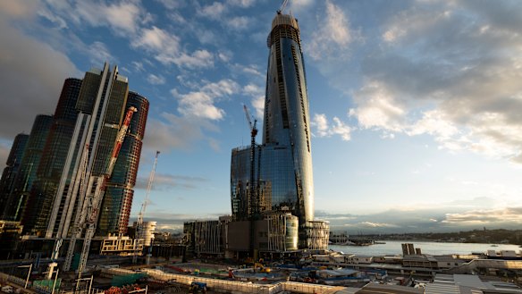 Crown Sydney thrusts itself into your view.