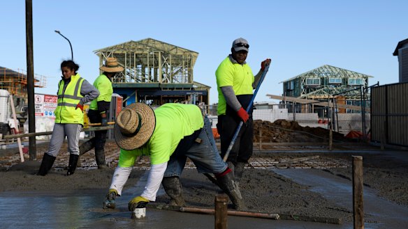 The federal government’s Homebuilder grant has spurred construction in outer parts of Sydney.