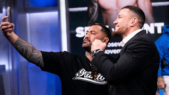 Mark Hunt and Sonny Bill Williams.