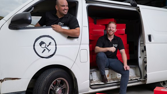 Founders of Pinot and Picasso, Aaron Carrsco and James Crowe are offering classes over Zoom. 