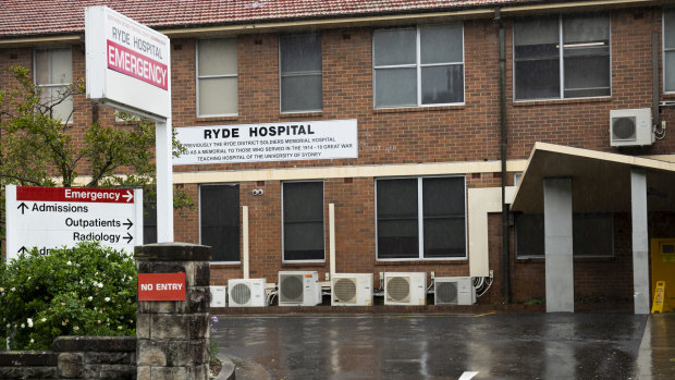 Ryde Hospital, where a doctor was diagnosed with COVID-19.
